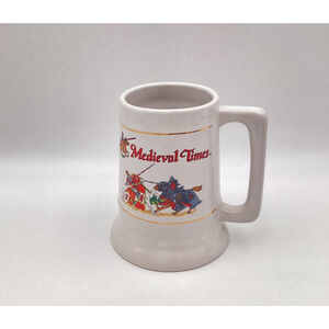 Medieval Times Ceramic Mug Beer Stein Tankard 6" Jousting Knights Florida Castle